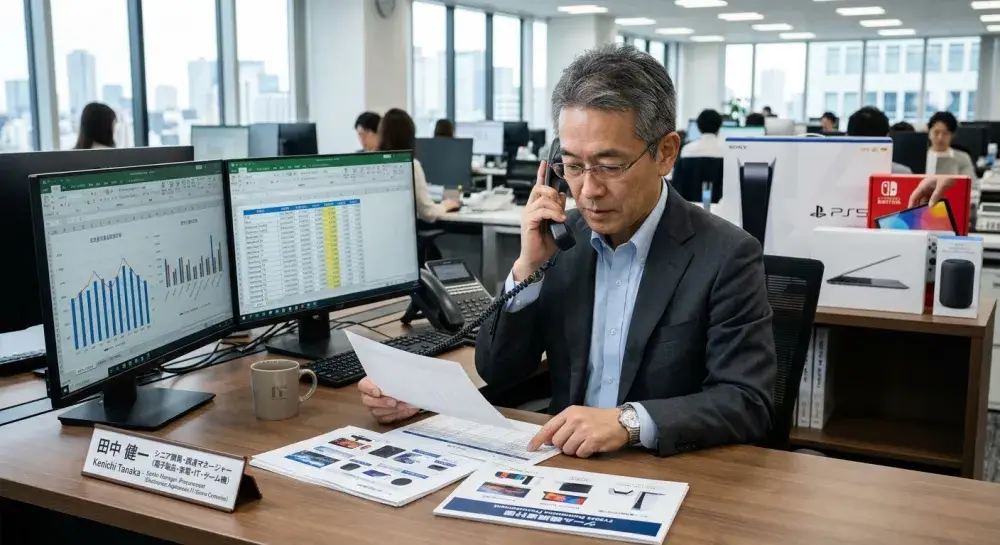 電子製品の購買マネージャー/年収550万〜/日本語ネイティブ
